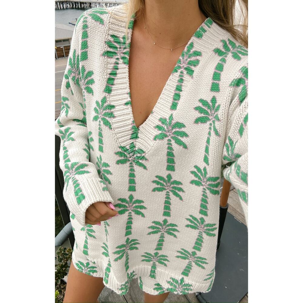 Show Me Your Mumu Gilligan‎ Sweater In Palm Knit